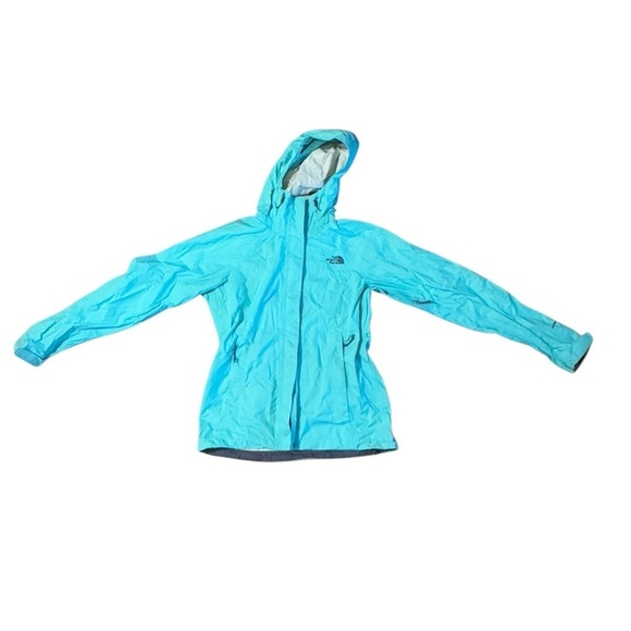 The North Face Women's Teal Hyvent 2.5L Rain Jacket Coat Size Small Vented Sport - Picture 1 of 14